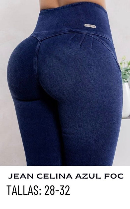 PANTALÓN CELINA AZUL FOCALIZADO | VANISHA