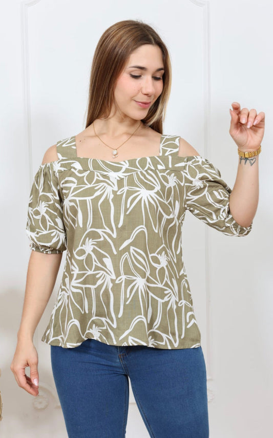 BLUSA MARIA ESTAMPADO | DELFIN ROSA