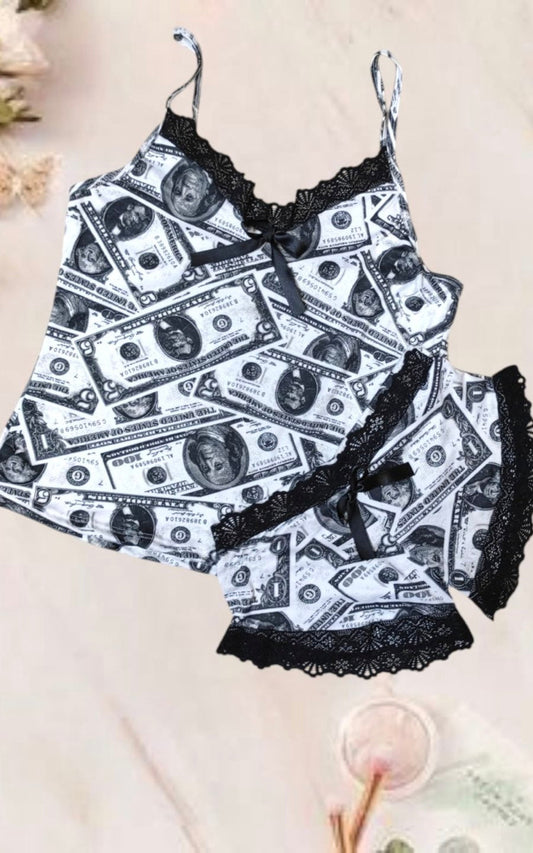 PIJAMA DOLAR NEGRO | DIVAS