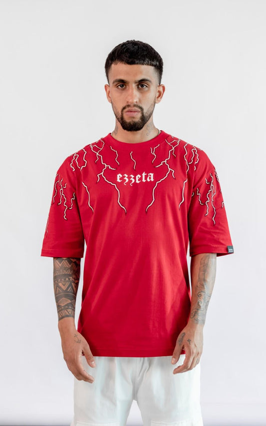 POLO OVERSIZE THUNDER ROJO | EZZETA