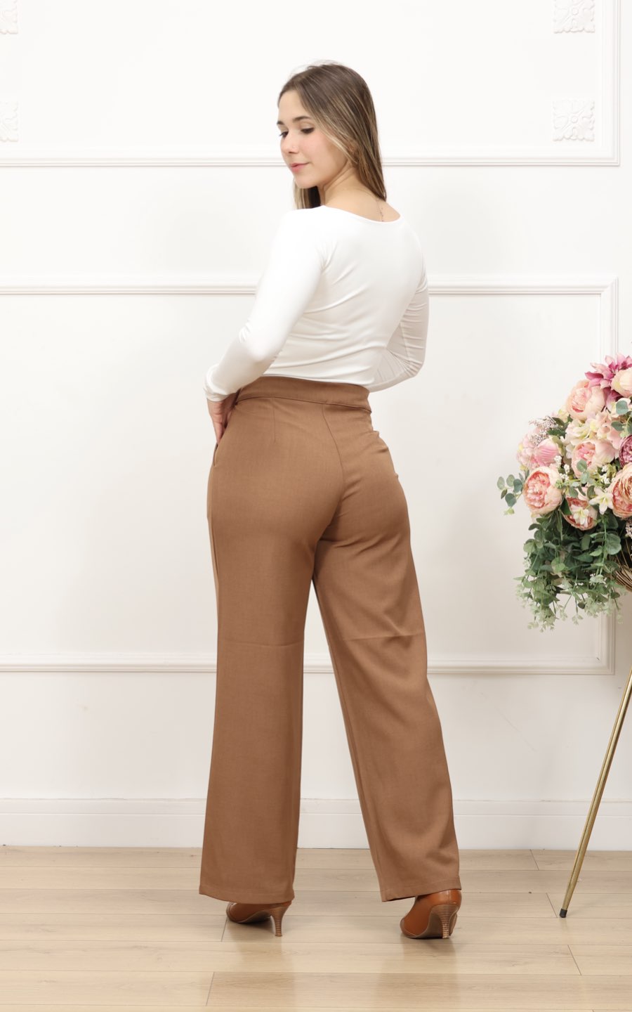 PANTALÓN PARIS CAMEL | KAROMY'S