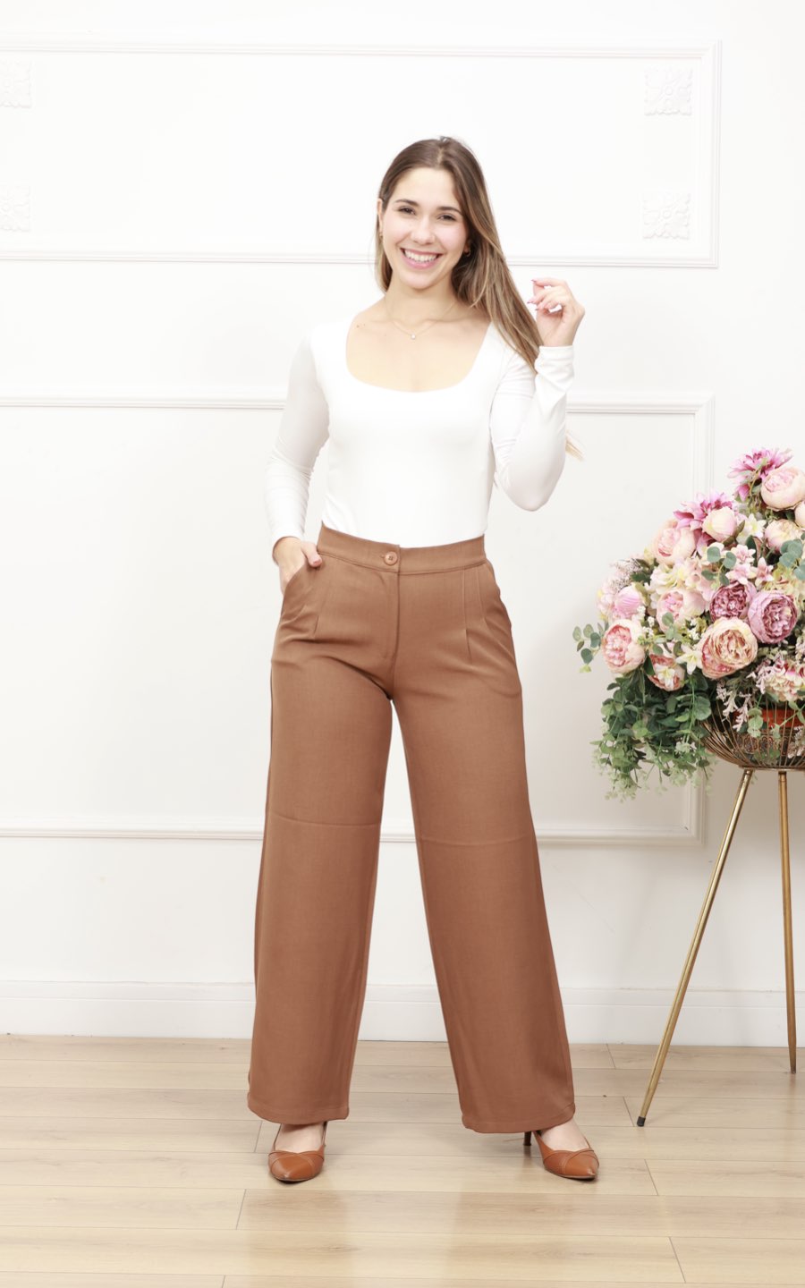 PANTALÓN PARIS CAMEL | KAROMY'S