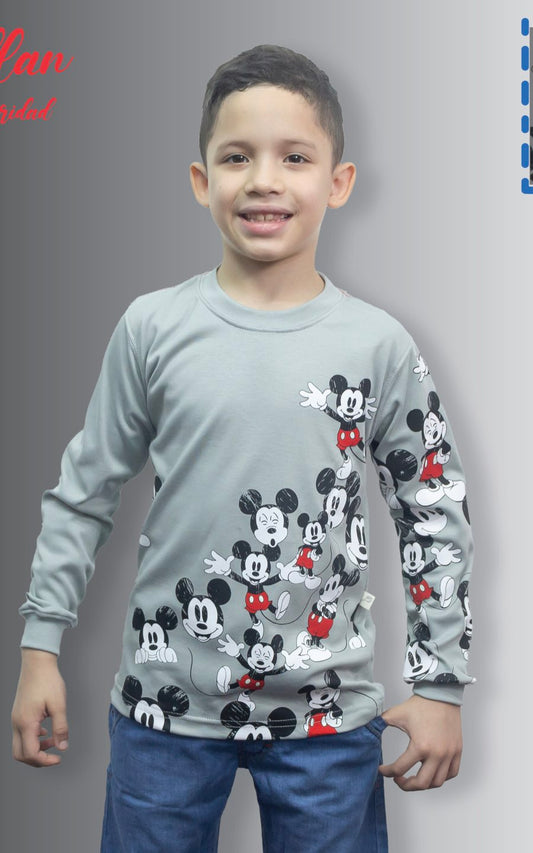 POLO MANGA LARGA MICKEY | CHUPETIN