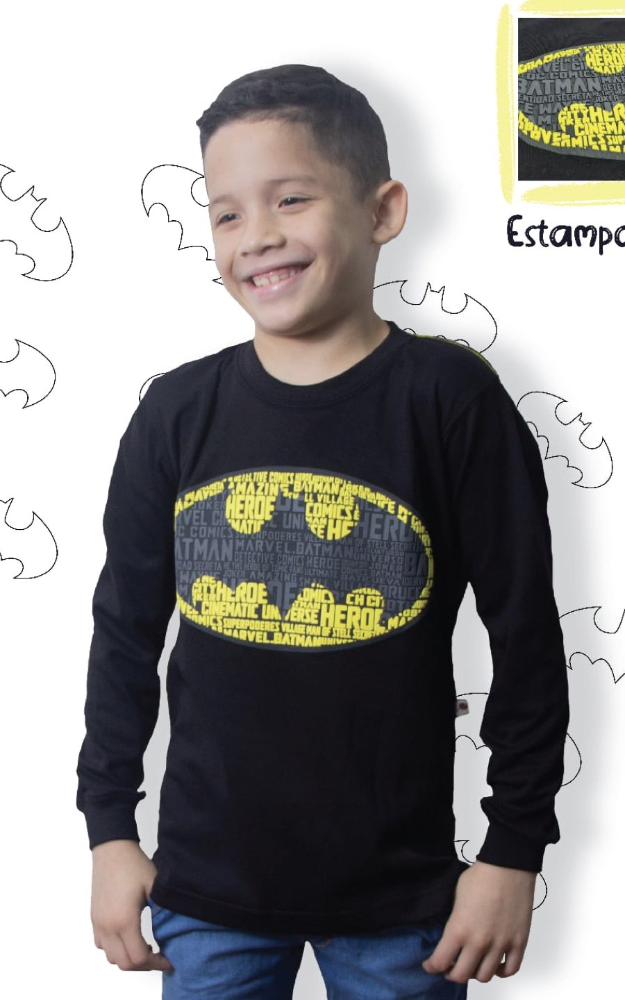 POLO MANGA LARGA BATMAN | CHUPETIN