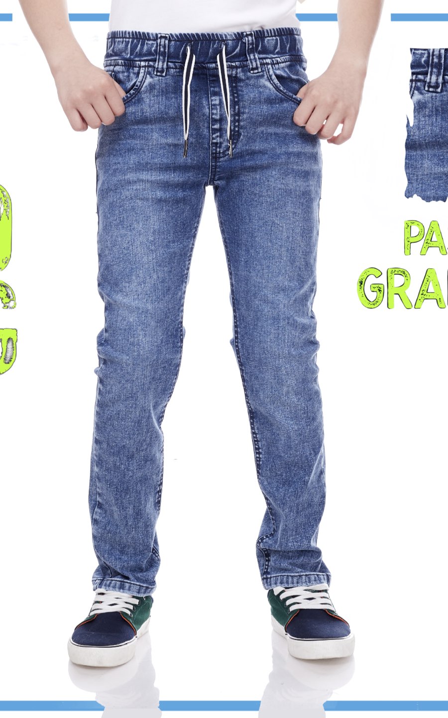 PANTALÓN JEANS NEVADO AZUL | CHUPETIN