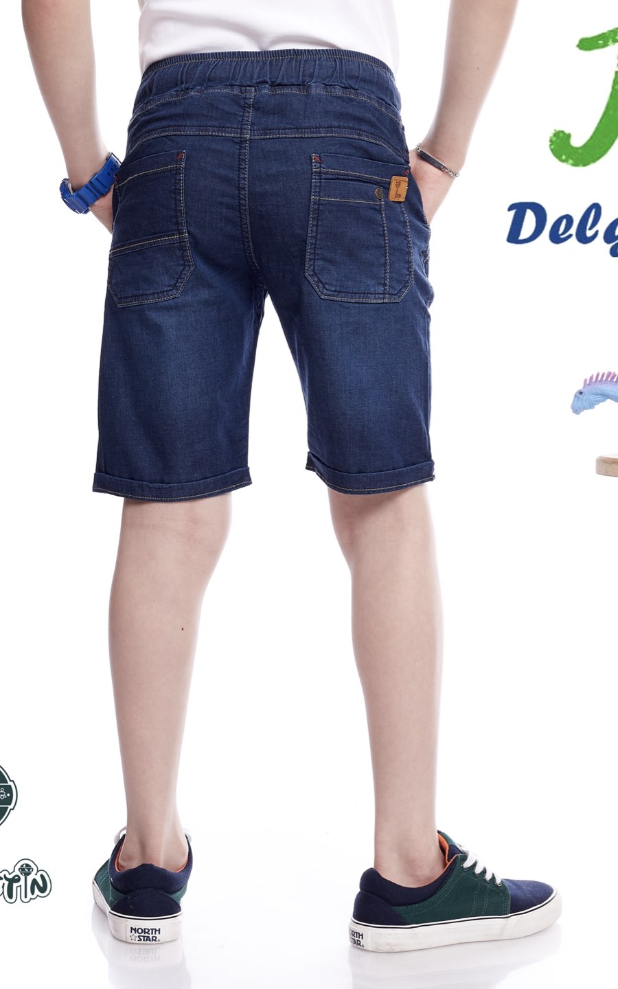 SHORTS DRILL BERMUDA JEAN AZUL | CHUPETIN