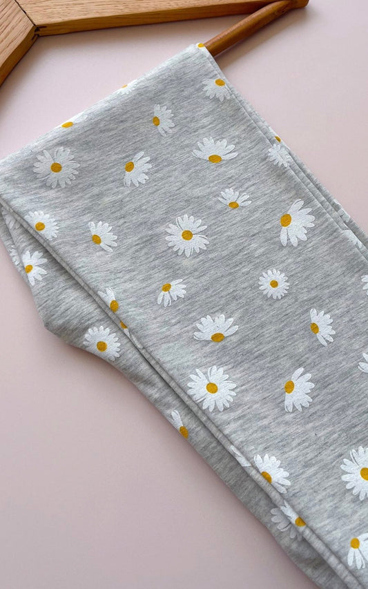 LEGGINGS GRIS MARGARITAS | LE PETIT COMPANY