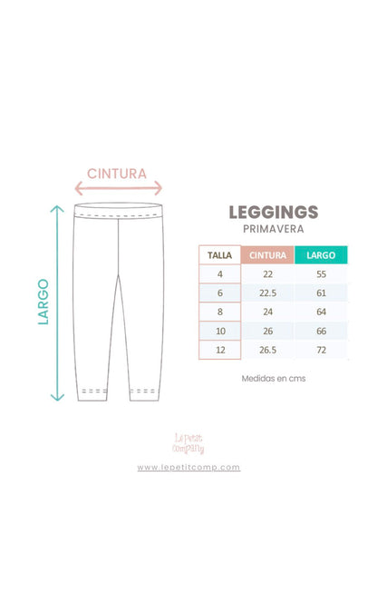 LEGGINGS LILA MARGARITAS | LE PETIT COMPANY