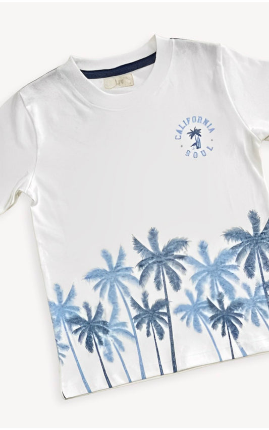 POLO PALMERA BLANCO | LE PETIT COMPANY