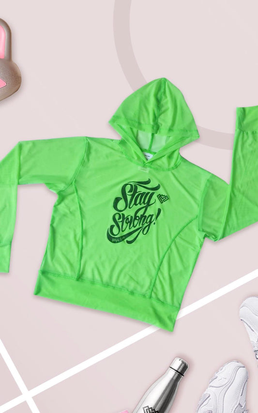 SUDADERA RINA VERDE | MYA LINE FITNESS