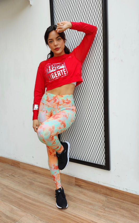 SUDADERA ALIBERTE ROJO | MYA LINE FITNESS