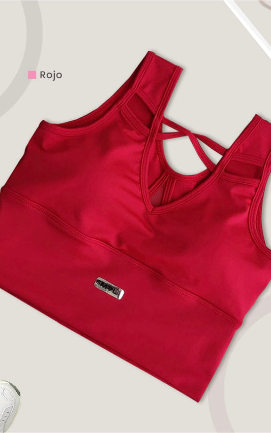 TOP GRETA ROJO | MYA LINE FITNESS